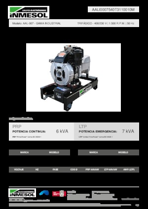 Дизелови генератори INMESOL AAL-007