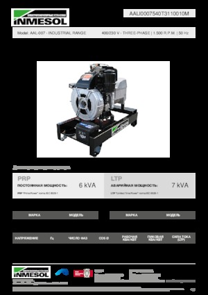 Дизелови генератори INMESOL AAL-007