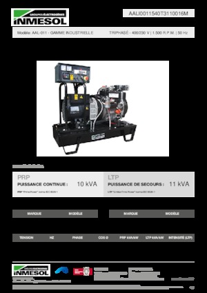 Дизелови генератори INMESOL AAL-011