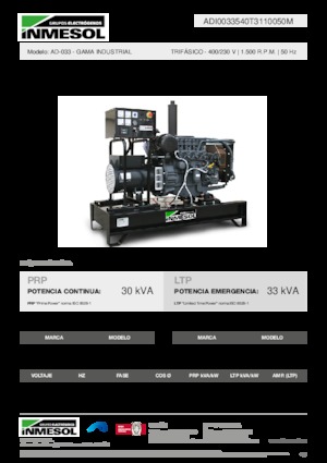 Дизелови генератори INMESOL AD-033