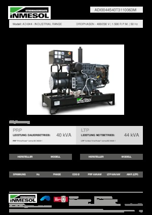 Дизелови генератори INMESOL AD-044