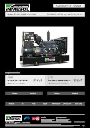 Дизелови генератори INMESOL AD-095