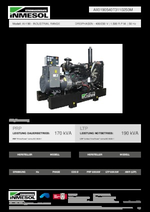 Дизелови генератори INMESOL AI-190