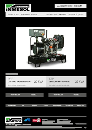 Дизелови генератори INMESOL AL-022