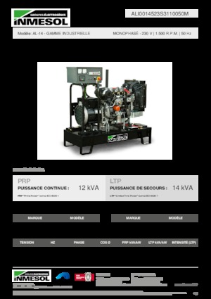 Дизелови генератори INMESOL AL-14