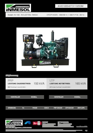 Дизелови генератори INMESOL AV-165