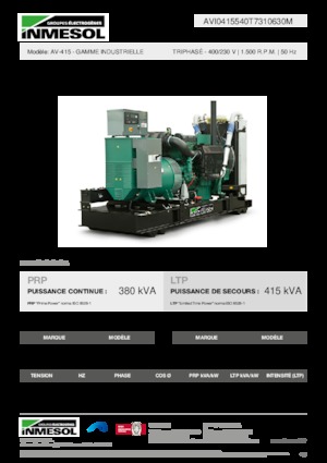 Дизелови генератори INMESOL AV-415
