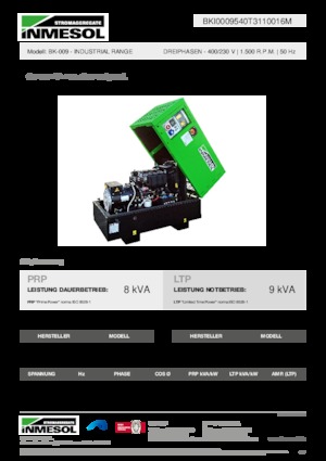 Дизелови генератори INMESOL BK-009