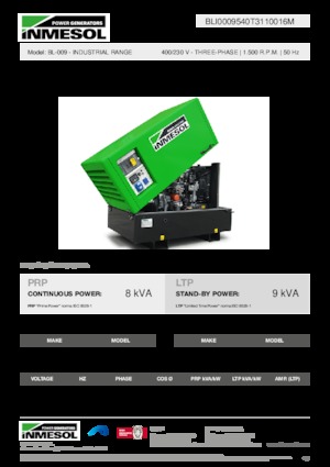 Дизелови генератори INMESOL BL-009