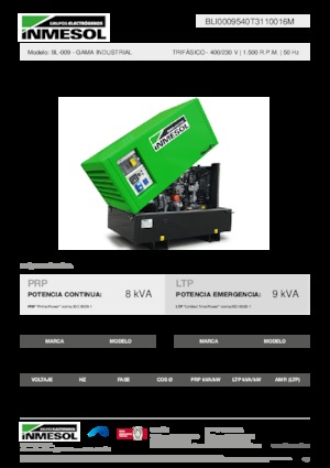 Дизелови генератори INMESOL BL-009