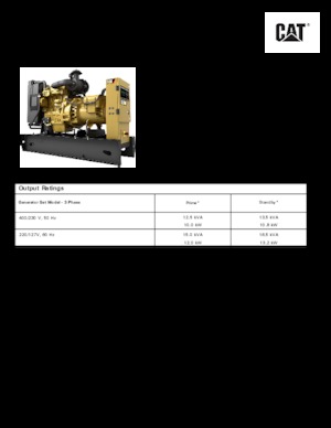 Дизелови генератори Caterpillar C1.5-DE 13,5