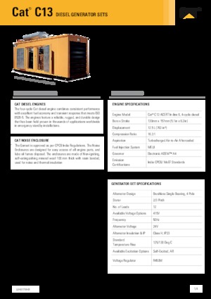 Дизелови генератори Caterpillar C13-400