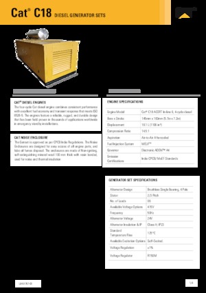Дизелови генератори Caterpillar C18-600