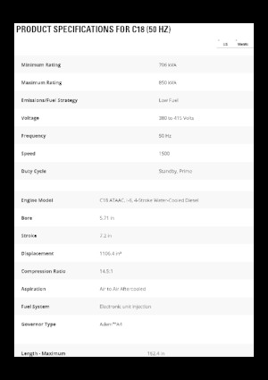 Дизелови генератори Caterpillar C18-850