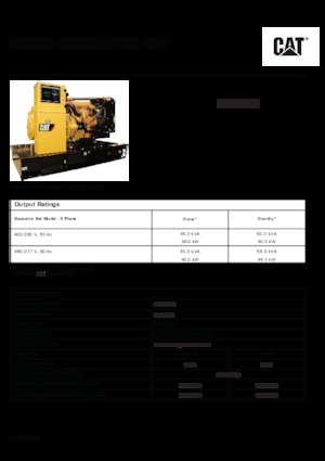 Дизелови генератори Caterpillar C3.3-DE 50