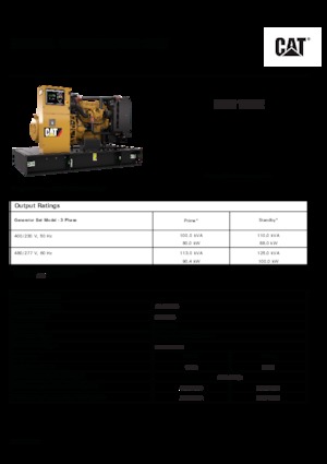 Дизелови генератори Caterpillar C4.4-DE 110