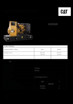 Дизелови генератори Caterpillar C4.4-DE 65