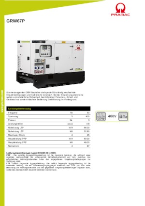 Дизелови генератори PRAMAC Lifter GRW 67 P