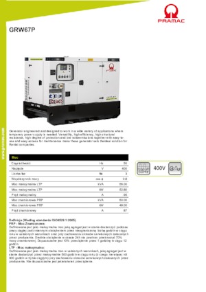 Дизелови генератори PRAMAC Lifter GRW 67 P