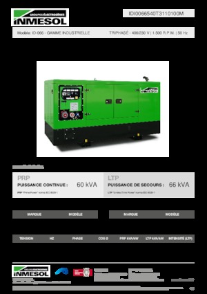 Дизелови генератори INMESOL ID-066