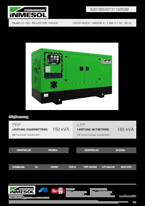 Дизелови генератори INMESOL ID-165