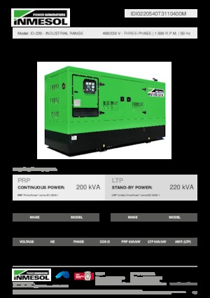 Дизелови генератори INMESOL ID-220