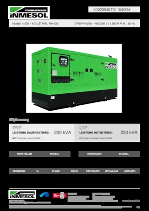 Дизелови генератори INMESOL II-220