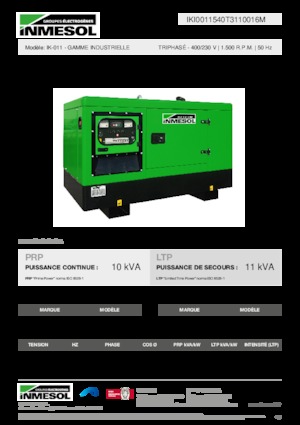 Дизелови генератори INMESOL IK-011