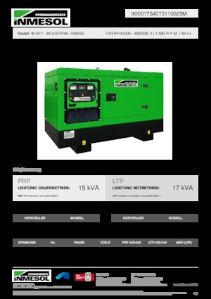 Дизелови генератори INMESOL IK-017