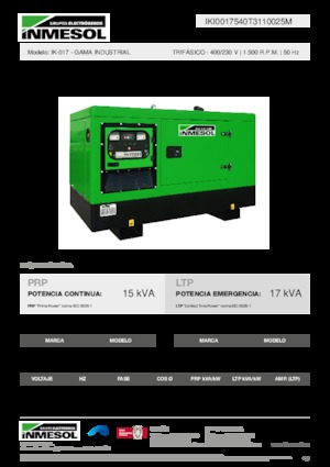 Дизелови генератори INMESOL IK-017