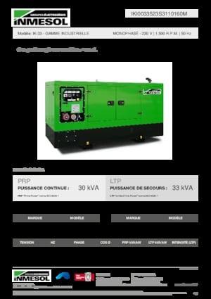 Дизелови генератори INMESOL IK-33
