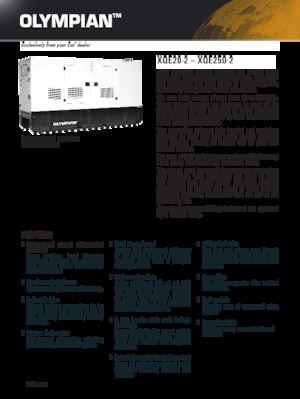 Дизелови генератори Olympian XQE 250