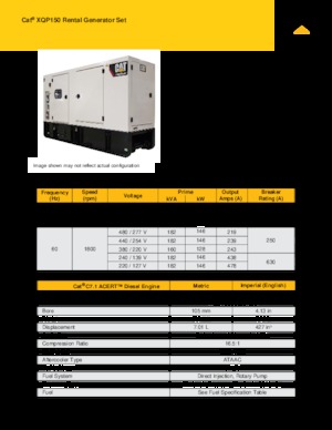 Дизелови генератори Caterpillar XQP150