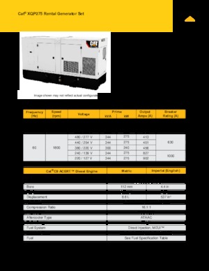 Дизелови генератори Caterpillar XQP275
