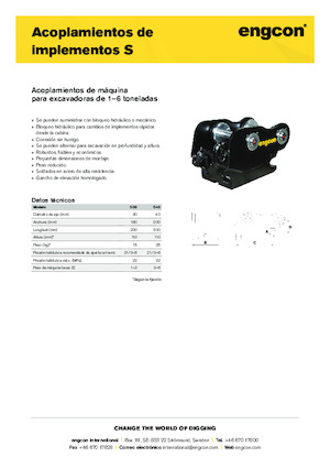 Бързи куплунги engcon S30