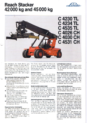 Високоповдигачи Linde C 4030 CH/4