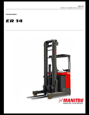 Електрически високоповдигачи Manitou ER 14