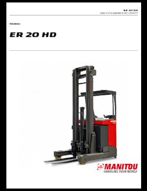 Електрически високоповдигачи Manitou ER 20 HD