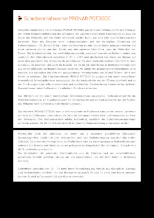 Задно монтиран косачен диск с кондиционер Pronar PDT 300 C