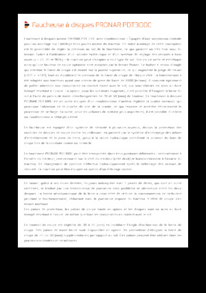 Задно монтиран косачен диск с кондиционер Pronar PDT 300 C