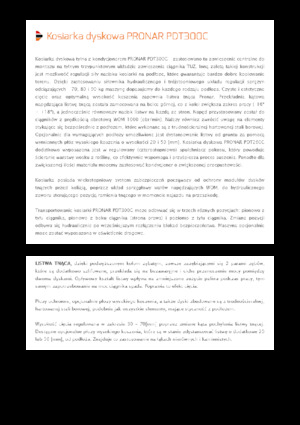 Задно монтиран косачен диск с кондиционер Pronar PDT 300 C