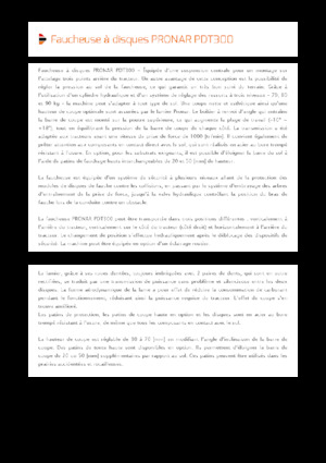 Задно монтирани навесни дискови косачки без кондиционер Pronar PDT 300