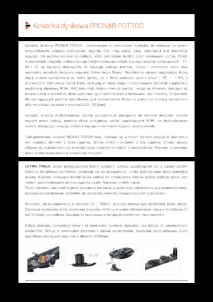 Задно монтирани навесни дискови косачки без кондиционер Pronar PDT 300