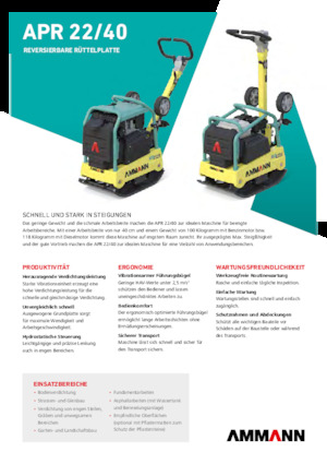 Виброплочи с обратен ход Ammann APR 2240