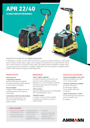 Виброплочи с обратен ход Ammann APR 2240