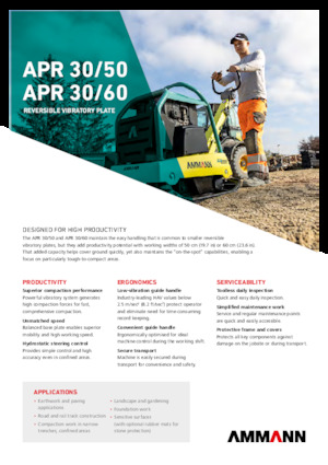 Виброплочи с обратен ход Ammann APR 3060