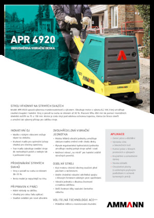 Виброплочи с обратен ход Ammann APR 4920