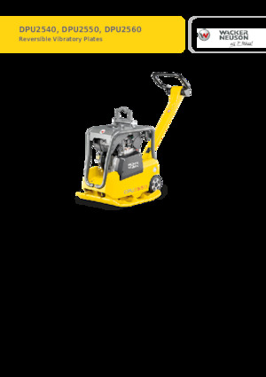 Виброплочи с обратен ход Wacker Neuson DPU2540H