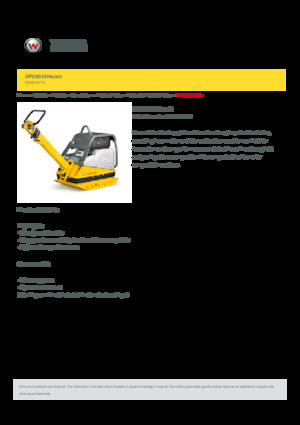 Виброплочи с обратен ход Wacker Neuson DPU6555Hecsh 