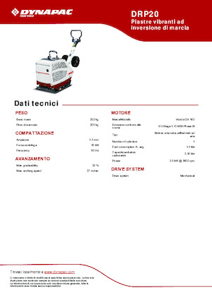 Виброплочи с обратен ход Dynapac DRP20